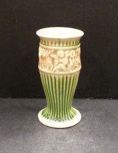 roseville donatello vase 184 6 mint