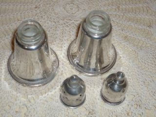 Vintage Duchin Creation Silver Sterling Weighted Salt Pepper Shakers