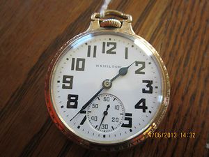 Hamilton 21 Jewel Pocket Watch in Antique