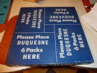 DUQUESNE BEER DUKE STORE DISPLAY NON MOTION RARE