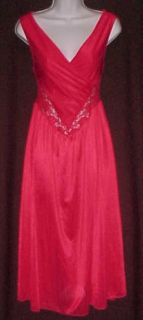 Hot Red Body Hugging Spandex Lace Waltz Nightgown Sz S