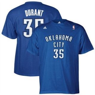 Kevin Durant Name and Number T Shirt Royal