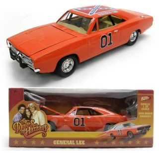 The Dukes of Hazzard 01 General Lee Diecast Metal Toy Car 8 inches