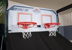 New Commercial Double Shot Arcade Basketball Game w 7 Basketballs