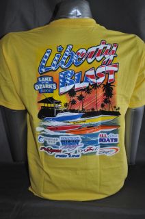 Donzi Fountain Baja Pro Line Boats T Shirt Yellow