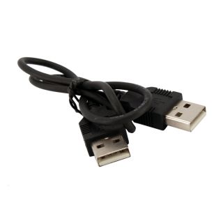 New USB 2.0 A Male M to Male Extension Cable Cord 1.15FT Black USA