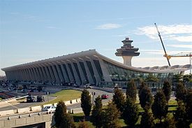 main terminal of dulles international airport