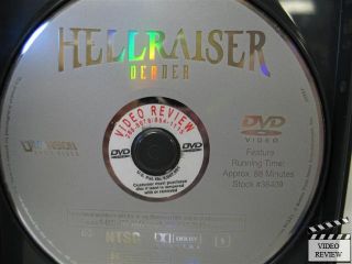 Hellraiser Deader DVD WS Doug Bradley Kari Wuhrer 786936244489