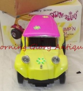  1970s Flower Power Battery Operated Dune Buggy ORG Box Working