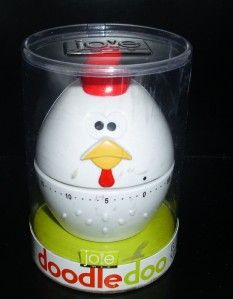 Jole Doodle Doo Egg Timer * Chicken * 60 Minutes * Christmas
