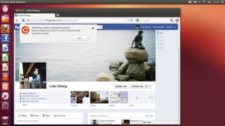  Facebook and the Ubuntu One MusicStore, appear here for easy access