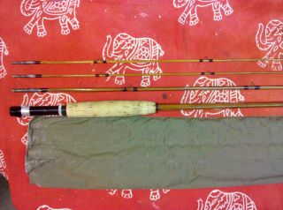  Bamboo Fly Fishing Rod Unknown Maker Sewell Dunton 3 2 8 Nice