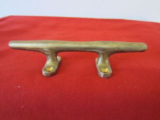 Vintage Maritime Brass Boat or Dock Cleat
