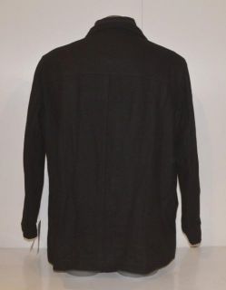 Perry Ellis Portfolio Size XLarge Mens Black Wool Winter Coat