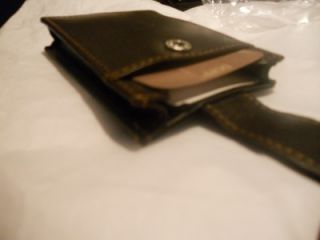 dopp leather front pocket money clip wallet brown