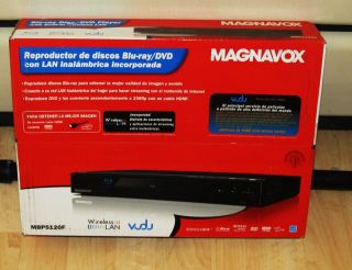 MAGNAVOX BLU RAY Disc DVD Player Wireless LAN MBP5120F NIB NEW