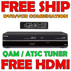 TOSHIBA DVR670 DVD PLAYER RECORDER VCR COMBINATION ATSC QAM TUNER FREE