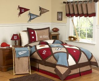All Star Sports Kids Full Queen Size Bed Bedding Comforter Set for Boy