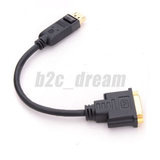 New 1x Dispalyport Male to DVI Female Adapter Cable 0 2M B