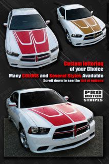 Dodge Charger Hood Accent Crown Stripes 2011 2012 2013