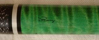 Dale Perry DP Pool Cue Signed 1 1 Special Curly Maple Ghastly Green