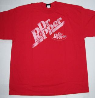 Dr Pepper Soda Logo Retro Hybrid Tee Shirt T Shirt XL