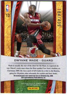 Dwyane Wade Christmas Cards Game Jersey Swatch 499