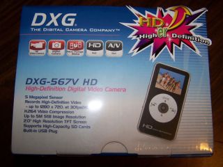 DXG 567V HD High Definition Digital Video Camera Black