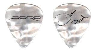  Doro Pesch Mother of Pearl Guitar Pick