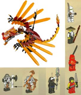New SEALED Fire Dragon All 7 Minifigures Only Lego Ninjago Fire Temple