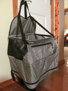 Small Dog CAR BOOSTER SEAT Pet Lookout Grey Travel Seat Bag Outward