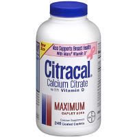 Citracal Vitamin D Maximum Dose 630 MG 240 Caplets