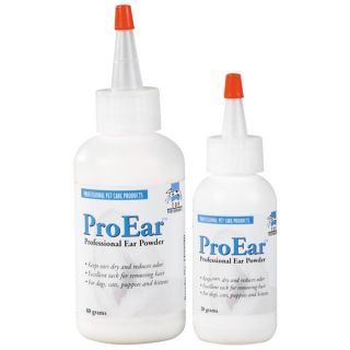  28g container of proear professional ear powder for dogs and cats they