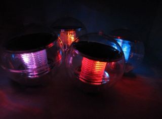 christmas LED light Plastic waterproof Solar power floating water lamp