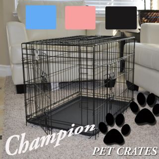  Suitcase Wire Metal Folding Pet Cage Crate Dog Cage Kennel