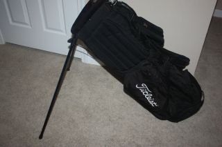 Titleist Black Golf Stand Bag w Double Shoulder Straps