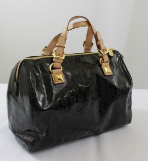 Michael Kors Black Womens Handbag Patent Leather Authentic Satchel