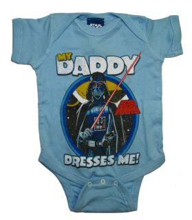 Star Wars Darth Vader My Daddy Dresses Me Baby Creeper Romper Snapsuit