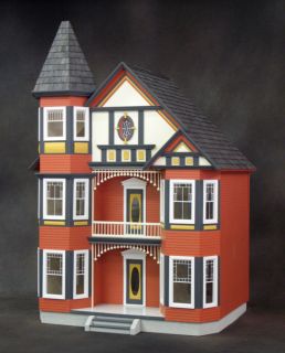 Huge Victorian Painted Lady Dollhouse Kit