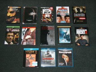 LOT OF 13 DVDs BLU RAYs ADULT OWNED MINT CDS SOME NEVER VIEWED