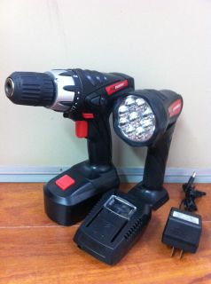 Cordless Drill Driver and Flashlight Kit 3 8 18 Volt Cordless Drill