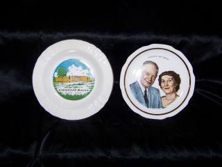 President Eisenhower Ashtray Ike Mamie Plate