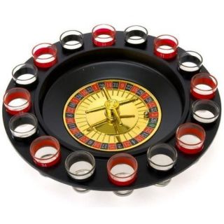 Casino Spin N Shot Glass Party Roulette Drinking Game