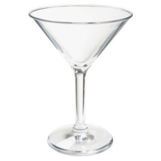 Specialty Drinkware Clear San Plastic 6 oz Martini Glass Dozen