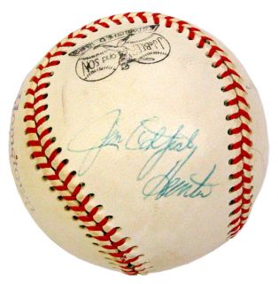 1975 Yankees Signed Team Baseball JSA w Thurman Munson