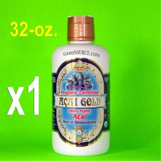 Acai Gold 32oz Dynamic Health Genuine Organic 100 Pure Kosher Vegan