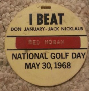 Vintage I Beat Don January Jack Nicklaus 1968