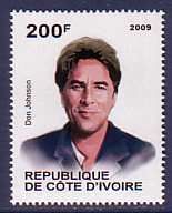  Don Johnson Famous People MNH Stamp