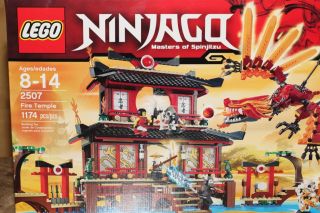 lego ninjago fire temple 2507 factory sealed express shipping offered