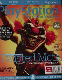   Official Magazine November 2010 Twisted Metal Bioshock Infinite